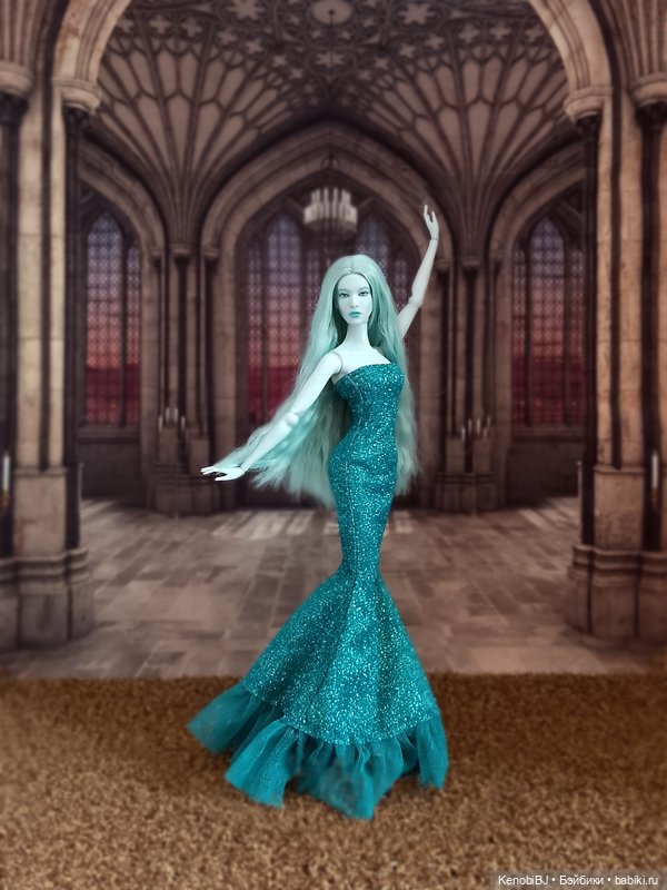 Лунный Лёд | Бэйбики Лунный Лёд — Портретный репейнт (ООАК) фэшн (фото 5)