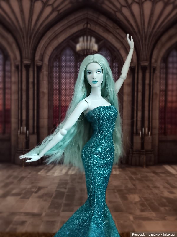 Лунный Лёд | Бэйбики Лунный Лёд — Портретный репейнт (ООАК) фэшн (фото 4)