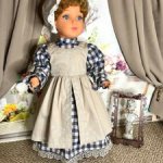 Платье для антикварной, винтажной куклы