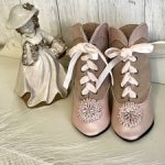 Сапожки для антикварной куклы