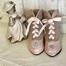 Сапожки для антикварной куклы