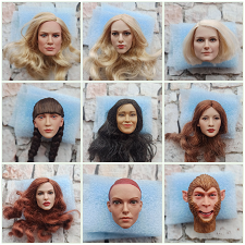 Головы экшенов 1\6 женские и мужские