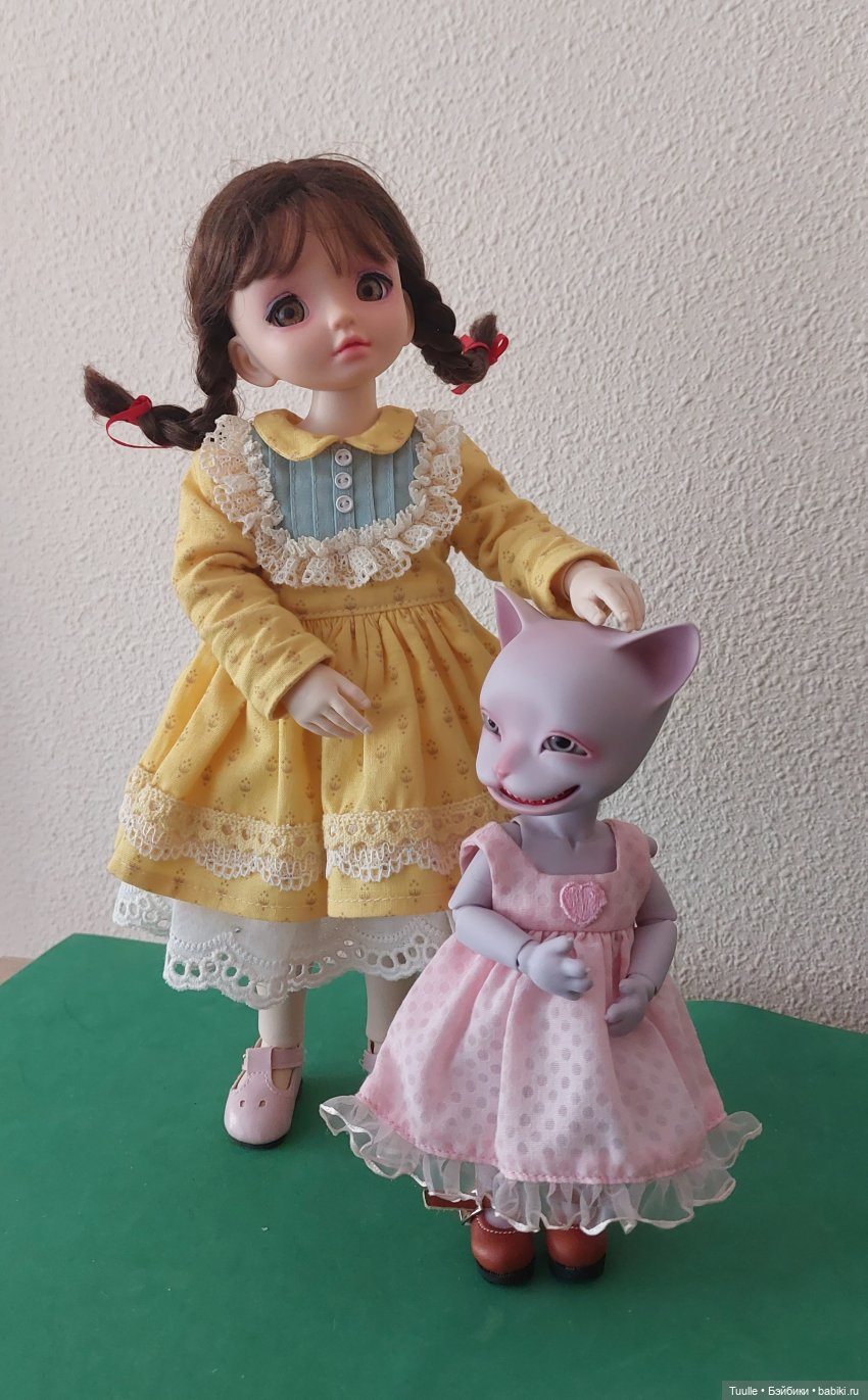 Девочка и кошка — Разные шарнирные куклы (не БЖД): редкие (фото 8)