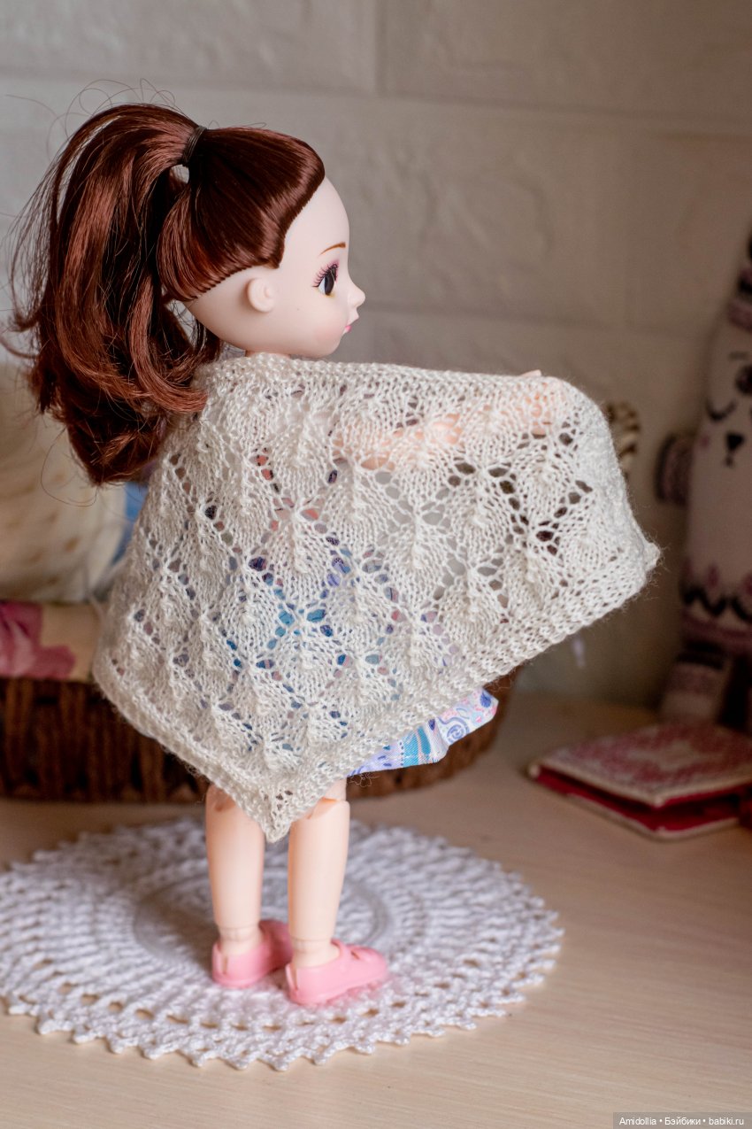Микро-шаль | Бэйбики Микро-шаль — Одежда и обувь для кукол своими руками: фото (фото 6)