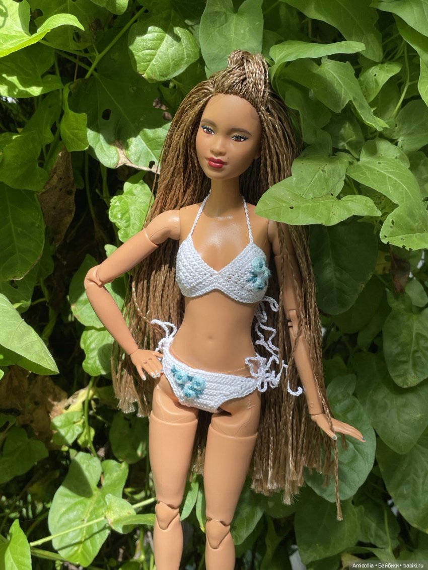 Купальник с вышивкой — Одежда и обувь для кукол своими руками: фото (фото 2)