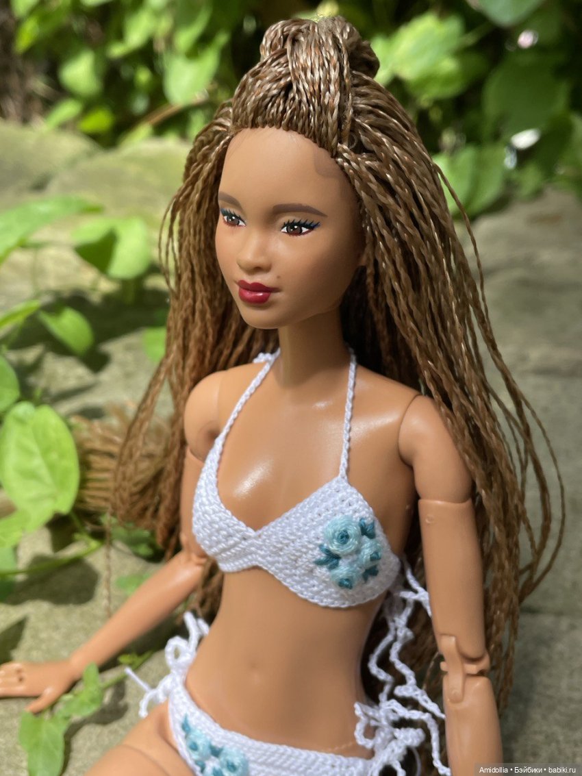 Купальник с вышивкой — Одежда и обувь для кукол своими руками: фото (фото 3)