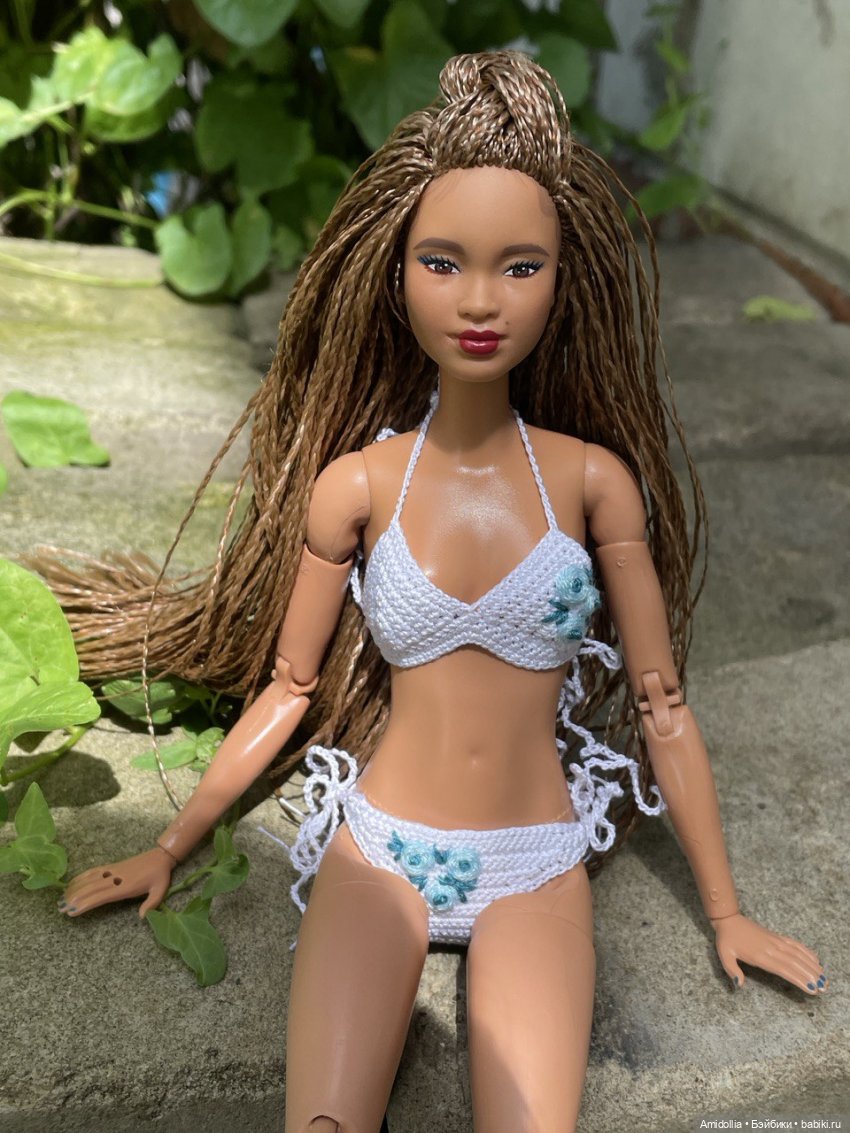 Купальник с вышивкой — Одежда и обувь для кукол своими руками: фото (фото 6)