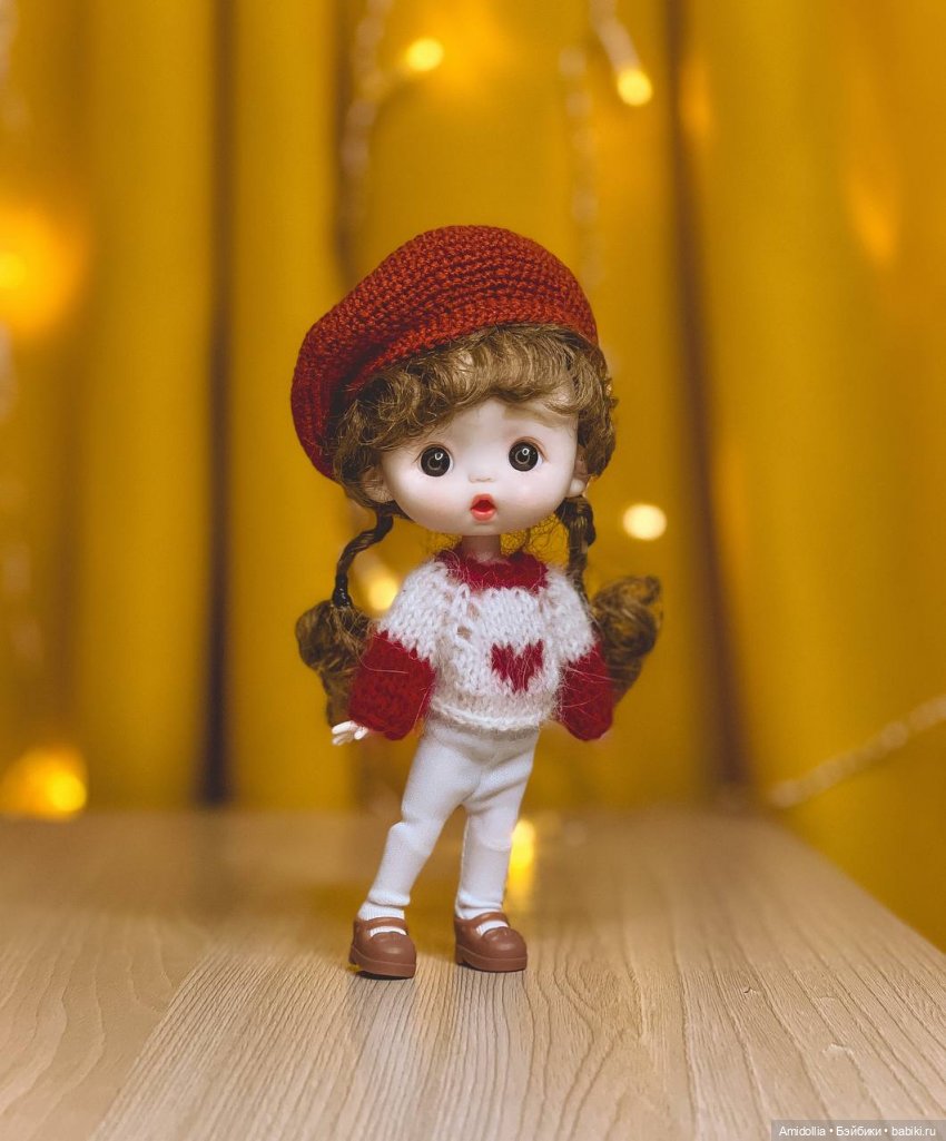 МК Беретик для кукол формата Обитсу 11 и Баболи 13 см