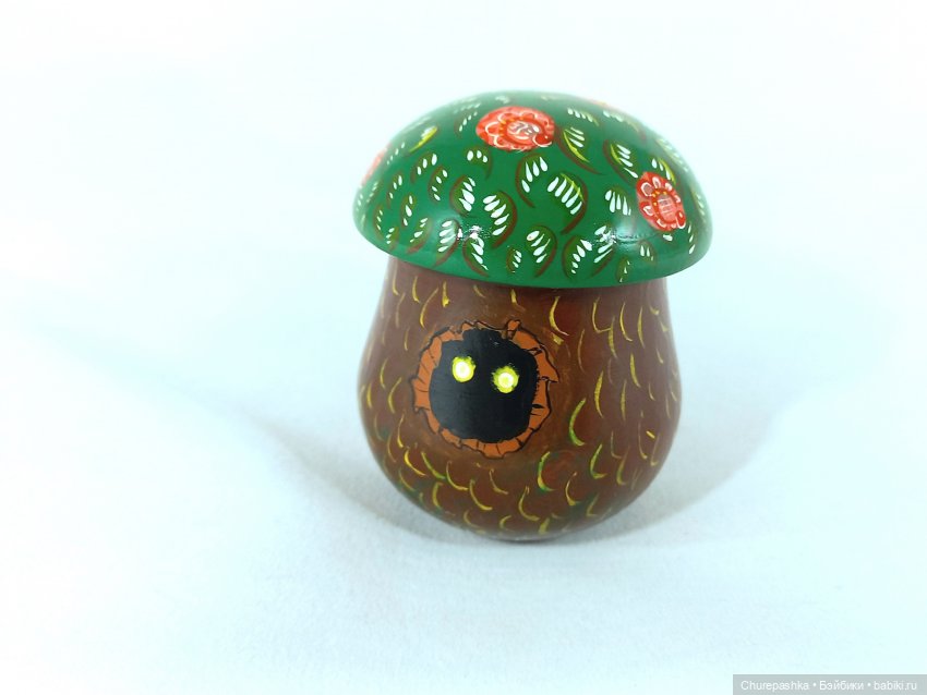 Грибочки — Авторские игрушки из дерева: резьба (фото 8)