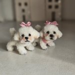 Малыши бишоны миниатюра для кукол