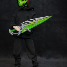 Меч и маска в стиле киберпанк