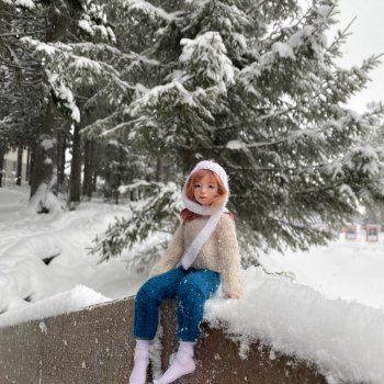 Либел на зимней прогулке