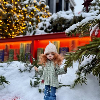 С Жу в новогодней Москве
