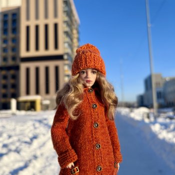 Солнечное зимнее с Никой (Она авт. Н.Петрова)