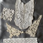 Лот антикварных элементов для пошива нарядов куклам
