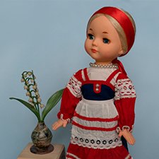 Кукла СССР Нахабино с биркой