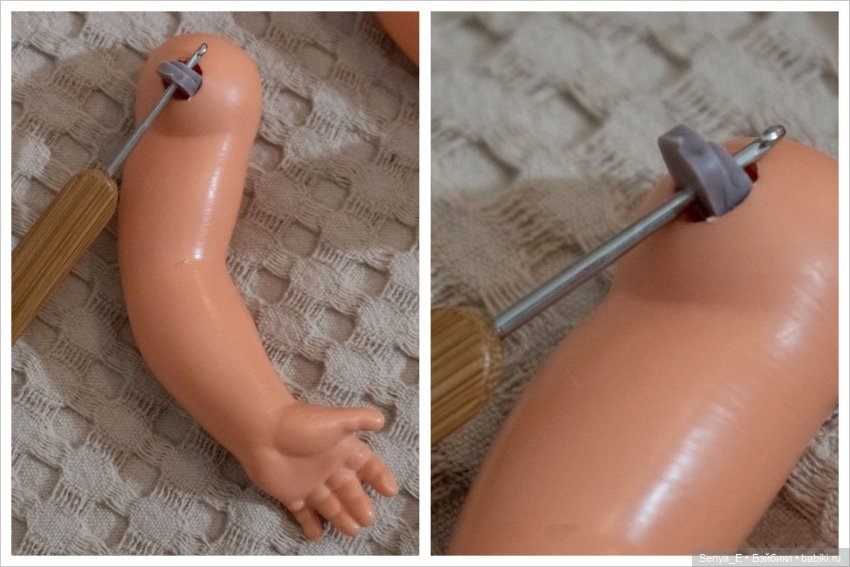 Перетяжка резинки для куклы ГДР (осторожно: расчлененка) (фото 2)