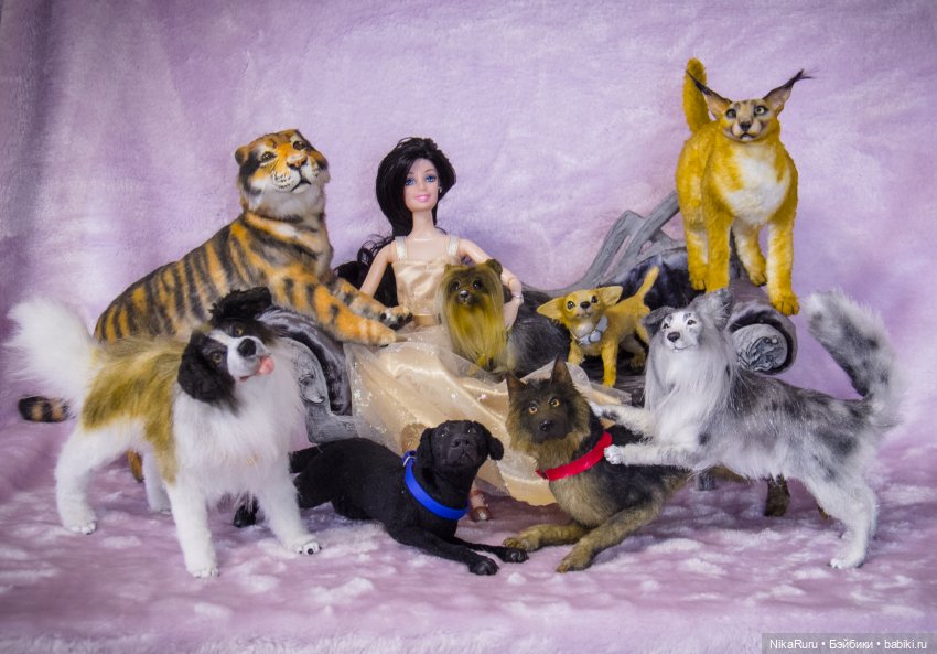 Авторские игрушки - собаки, лошади, кошки для кукол - НикаРуру