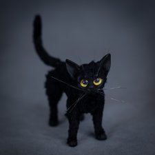 кот для Барби 1/6 в смешанной технике