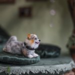 Корги собака для Барби, в смешанной технике формат 1/6