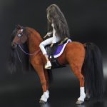 лошадь для Барби, подвижная в смешанной технике, конь формат 1/6