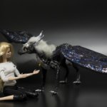 Дракон для Барби в смешанной технике, подвижный