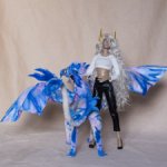 Дракон для Барби в смешанной технике, подвижный, знак зодиака Весы