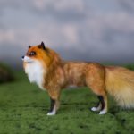 лиса для Барби в смешанной технике формат 1/6