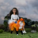 лиса для Барби в смешанной технике формат 1/6