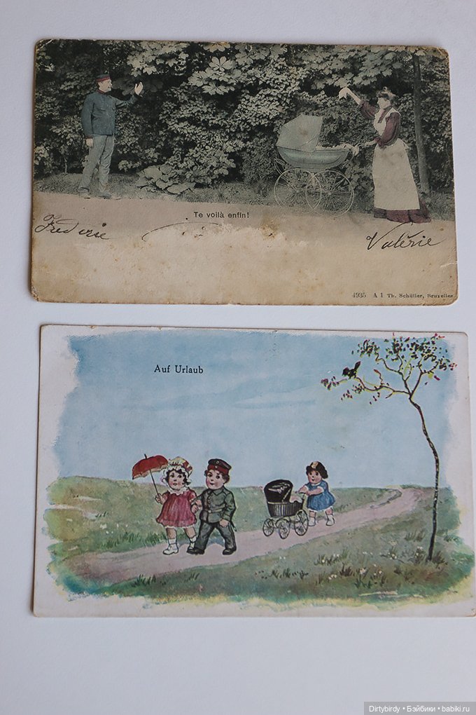 Моя коллекция колясок на винтажных открытках (фото 7)