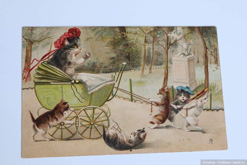 Моя коллекция колясок на винтажных открытках (фото 2)