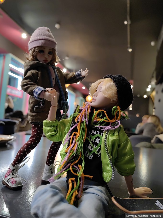 Чтобы сестра Феликса Обитсу не умела кататься на скейте?! Харука x Феликс Обитсу