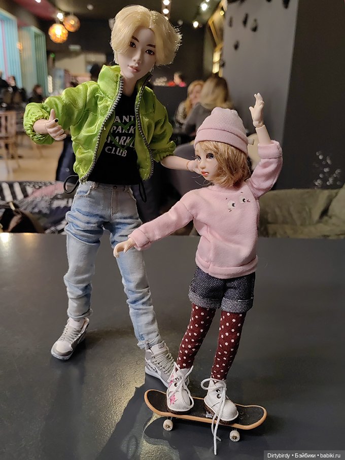 Чтобы сестра Феликса Обитсу не умела кататься на скейте?! Харука x Феликс Обитсу (фото 7)