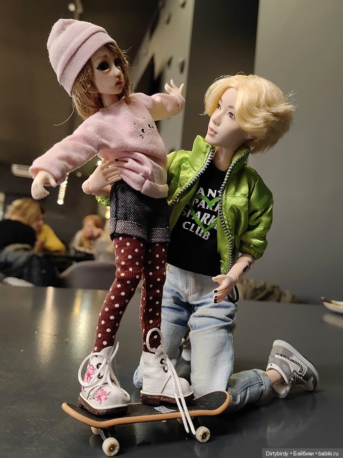 Чтобы сестра Феликса Обитсу не умела кататься на скейте?! Харука x Феликс Обитсу (фото 6)