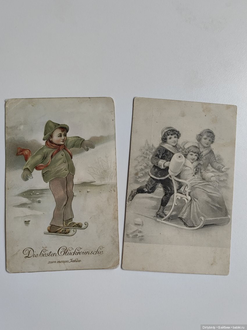 Фигурное катание и моя коллекция антикварных открыток (фото 3)