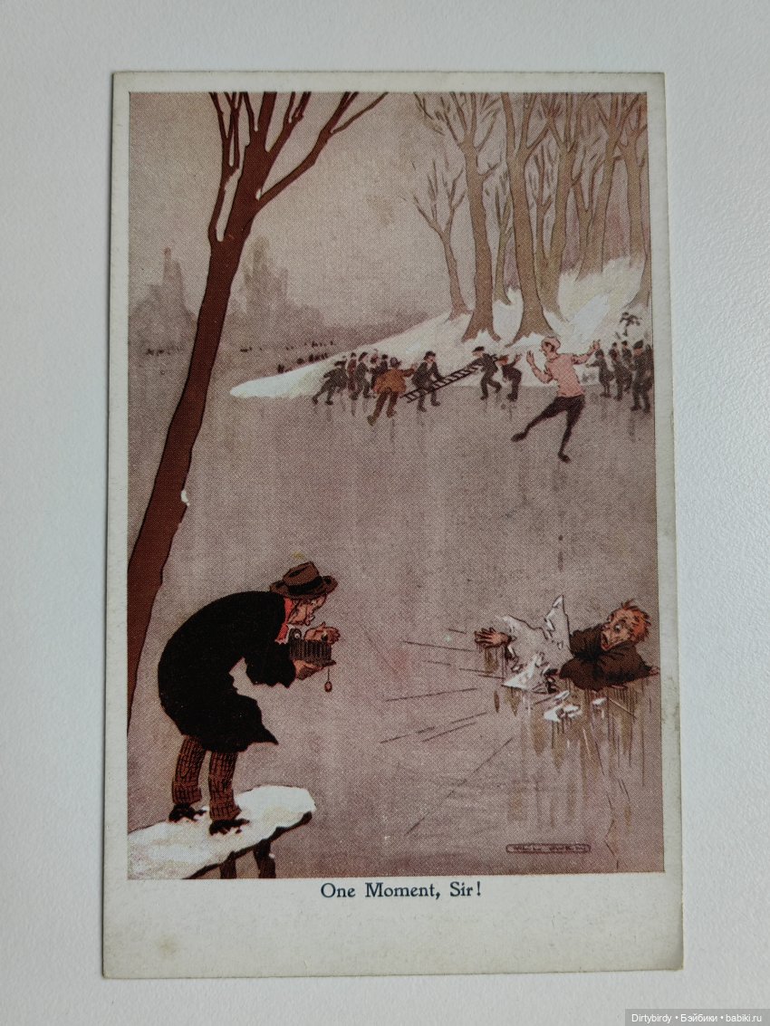 Фигурное катание и моя коллекция антикварных открыток