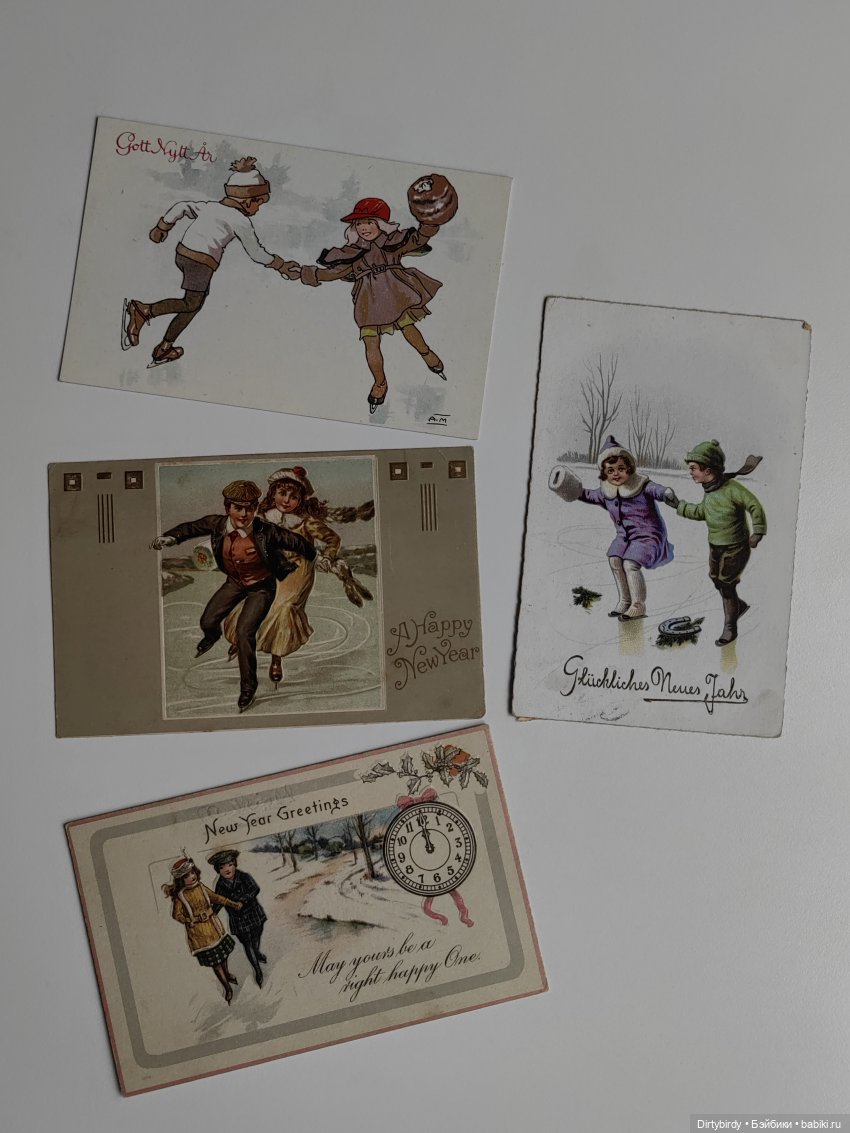 Фигурное катание и моя коллекция антикварных открыток (фото 6)