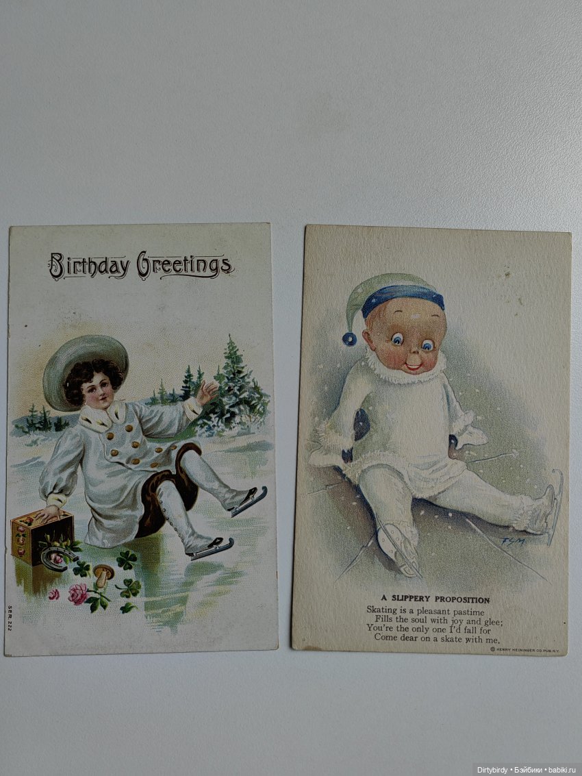 Фигурное катание и моя коллекция антикварных открыток (фото 5)