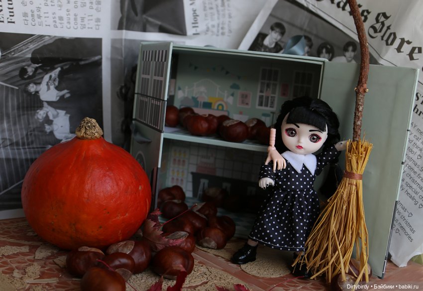 Венсдей и уборка — Куклы Baboliy (Баболи
