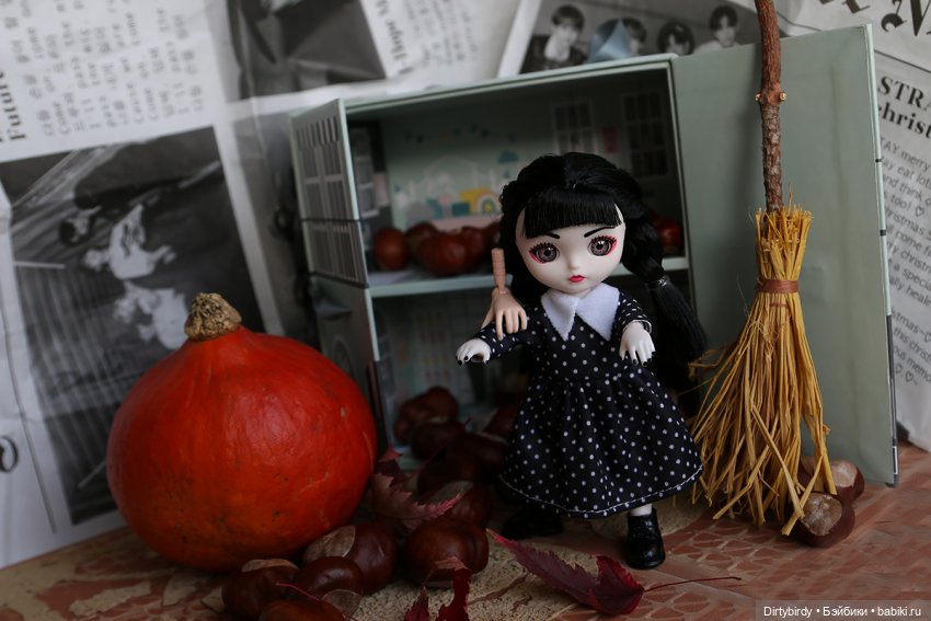 Венсдей и уборка — Куклы Baboliy (Баболи (фото 3)