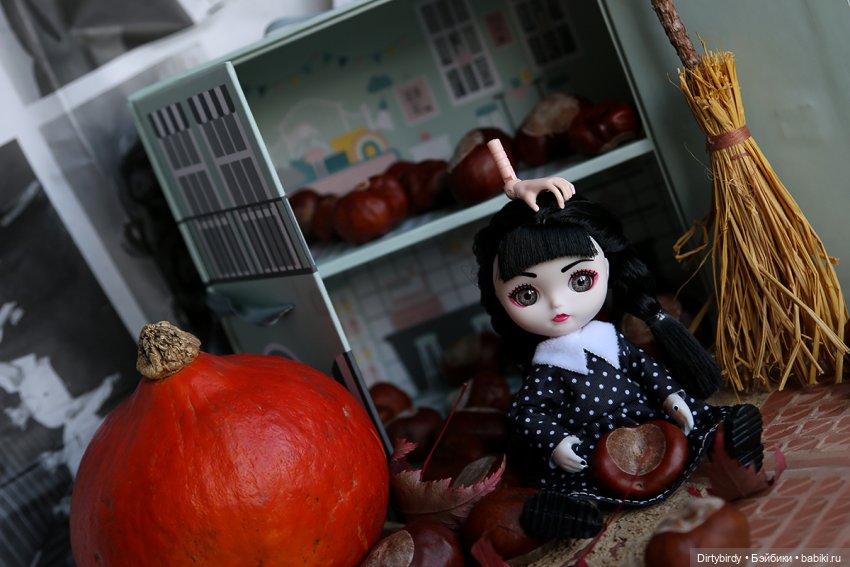 Венсдей и уборка — Куклы Baboliy (Баболи (фото 4)