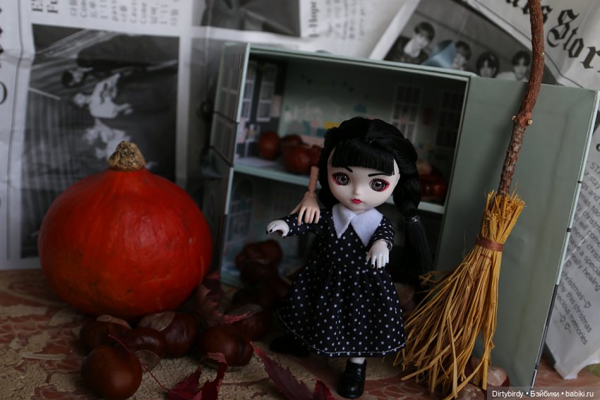 Венсдей и уборка — Куклы Baboliy (Баболи (фото 2)