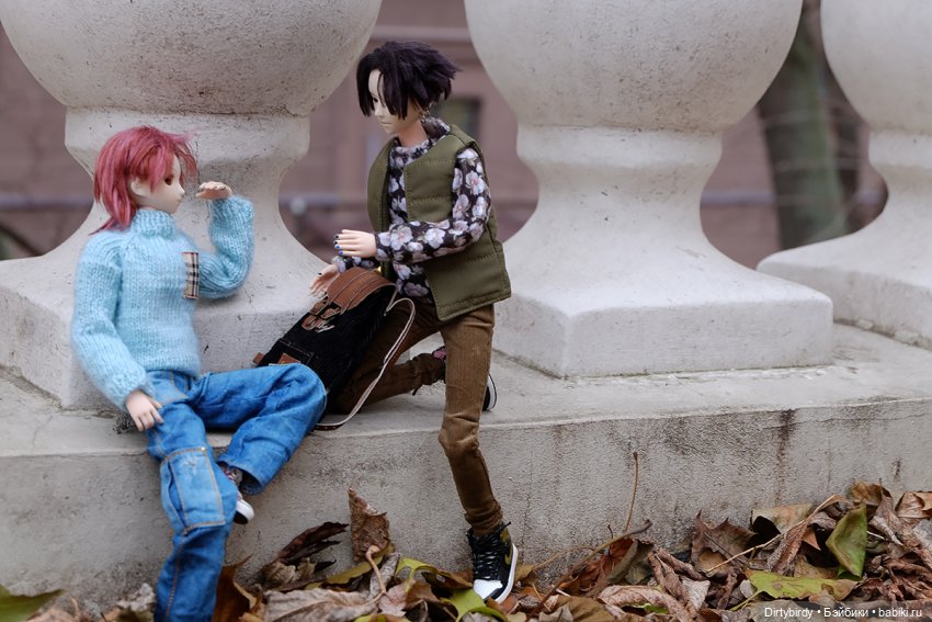 Новое хобби Ёнджуна или просто фотосессия очередных осенних шмоточек🍁🍂🕸