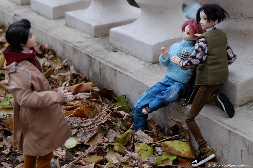 Новое хобби Ёнджуна или просто фотосессия очередных осенних шмоточек🍁🍂🕸