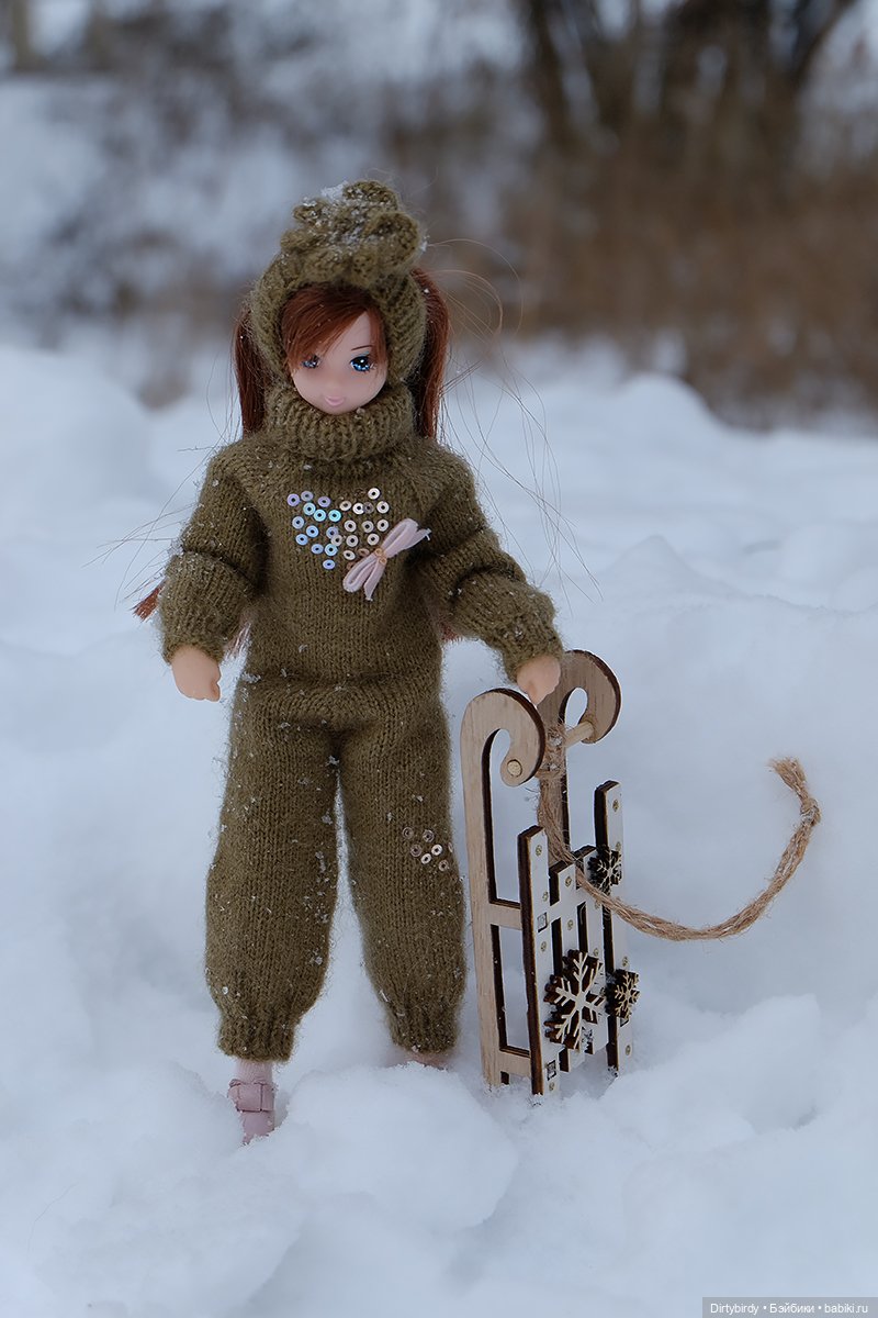 А я что - а я ничего! Ким Мари и её первая зимняя прогулка (фото 8)