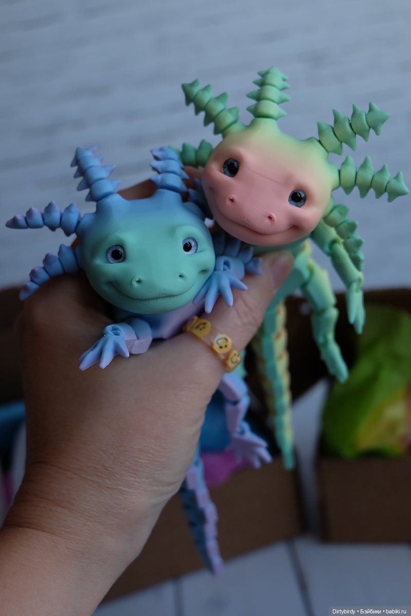 Штучки с ручкой💙💚💛Аксолотли
