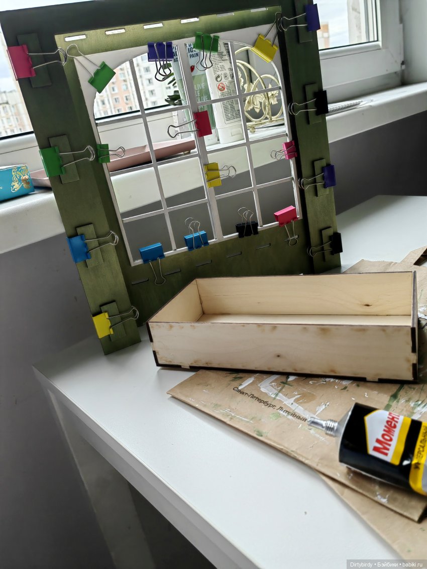 Там где идёт строительство или подвешен груз или Как я собирала уголок с окном (фото 8)