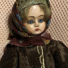 Очаровательная маленькая кукла "bebe tout en bois"