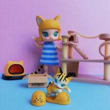 Popmart Molly cat. Молли-кошечка.