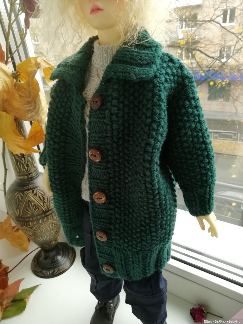 Пресловутый изумрудный кардиган. Или осень в доме продолжается (фото 3)